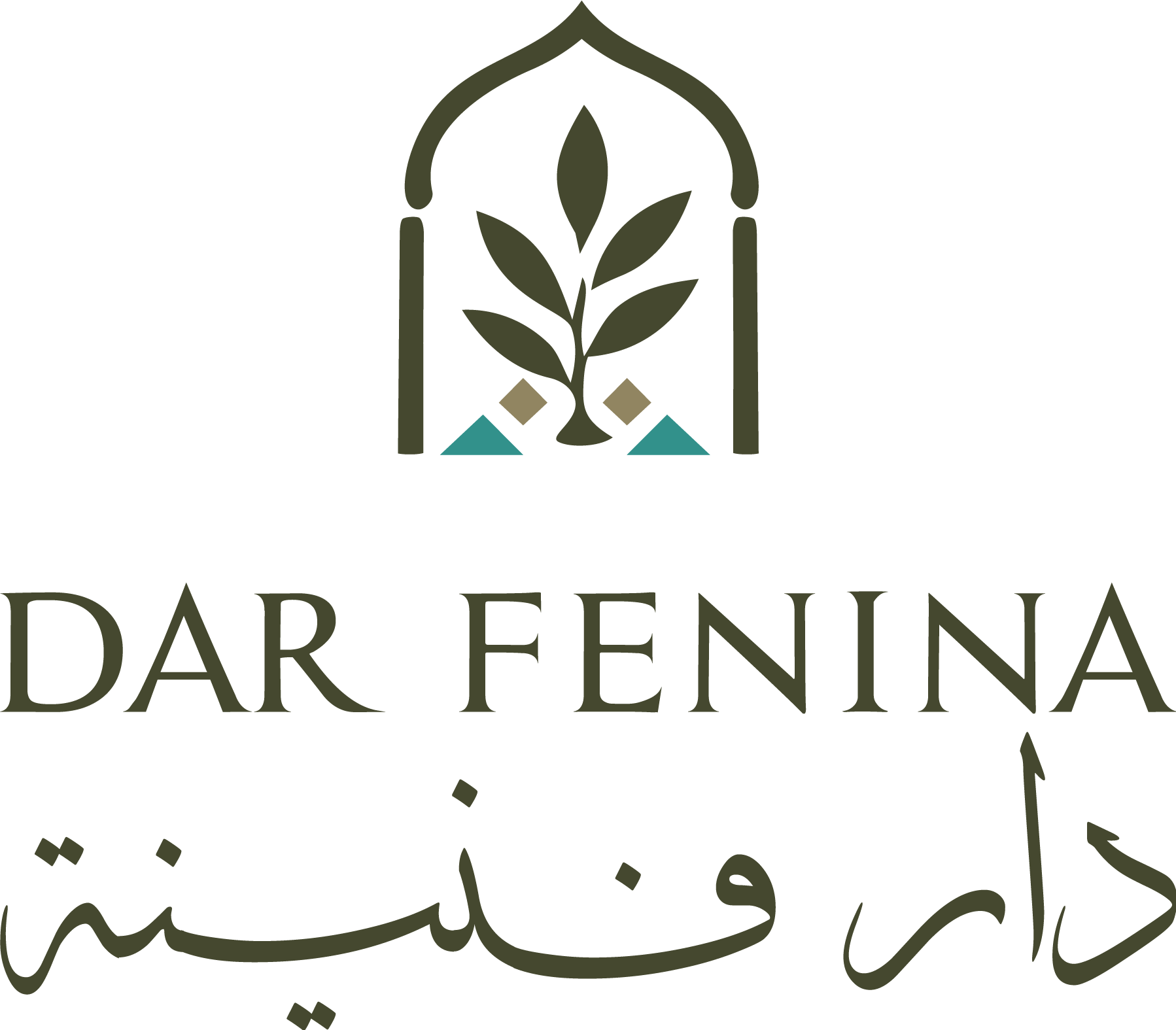Logo et palette de couleurs Dar Fenina